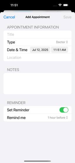 Appointment Management Preview